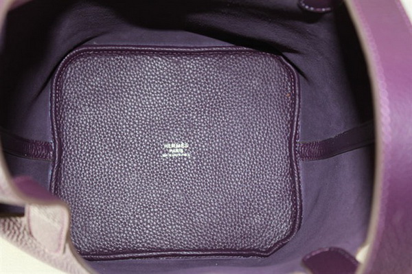 Fake & Replica Hermes Picotin Double Shoulder Bag Purple 509060